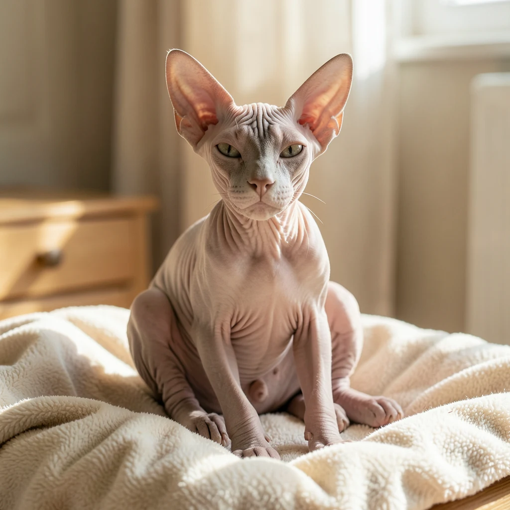 Jak pečovat o sphynx kočku a její potřeby - ilustrační foto