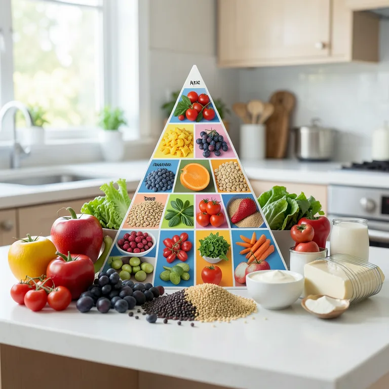 Jak využít potravinovou pyramidu pro zdravé stravování - ilustrační foto