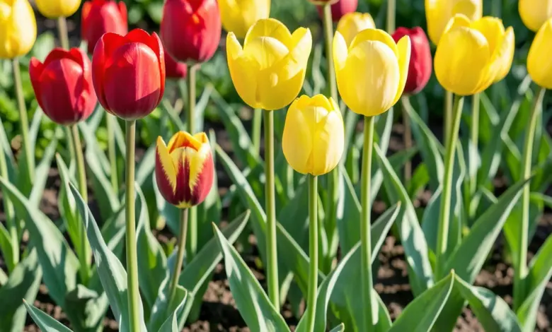 Jak pěstovat tulipány na zahradě - ilustrační foto