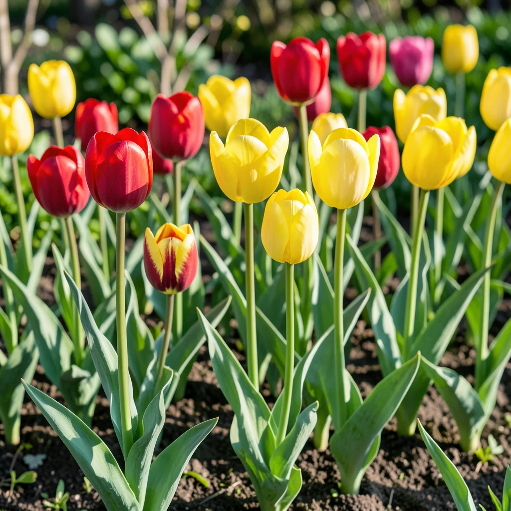Jak pěstovat tulipány na zahradě - ilustrační foto