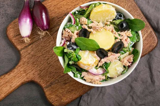 Tuna potato salad bowl
