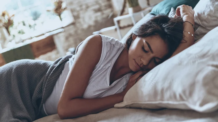 Woman sleeping peacefully
